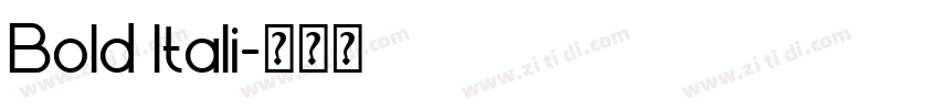 Bold ltali字体转换 Bold ltali字体转换